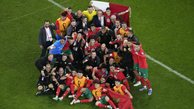 摩洛哥是首个跻身世界杯四强的非洲国家。AP