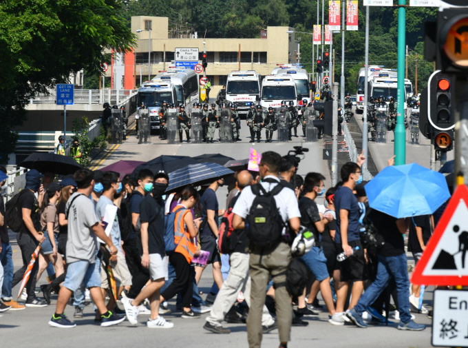 屯門921「光復屯門公園」遊行演變成示威衝突。資料圖片
