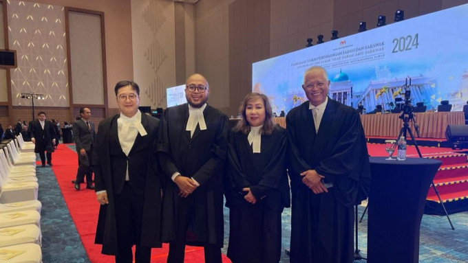 律師會會長陳澤銘早前出席馬來西亞及沙巴和砂拉越 2024 年法律年度開啟典禮。律師會FB圖片