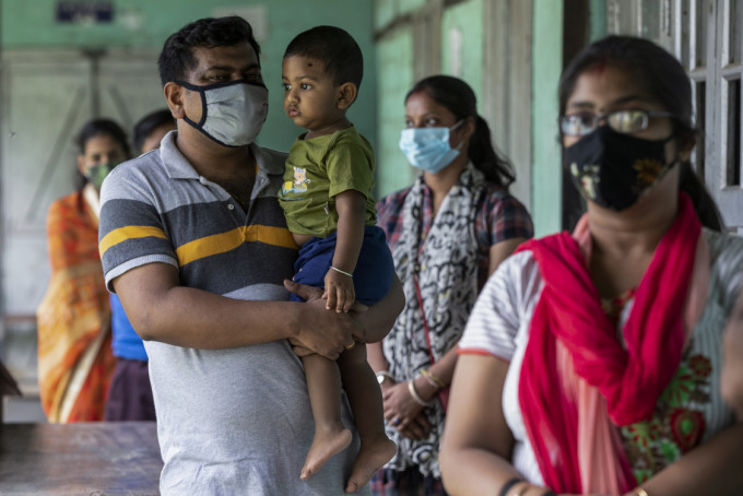 去年10月首次在印度發現的B.1.617病毒株，被世衞列為「令人憂慮」的變種病毒。AP圖片