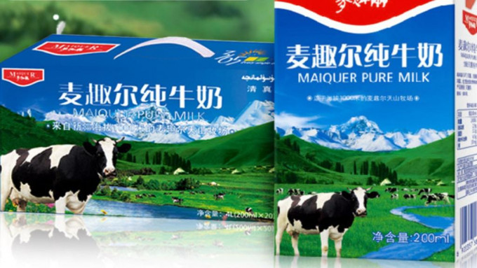 内地知名牛奶品牌新疆麦趣尔卷入使用禁用添加剂风波。网图