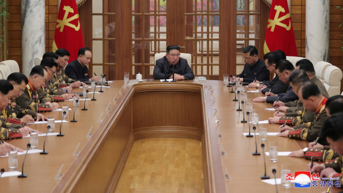 金正恩出席勞動黨第8屆中央軍事委員會第5次擴大會議。路透社