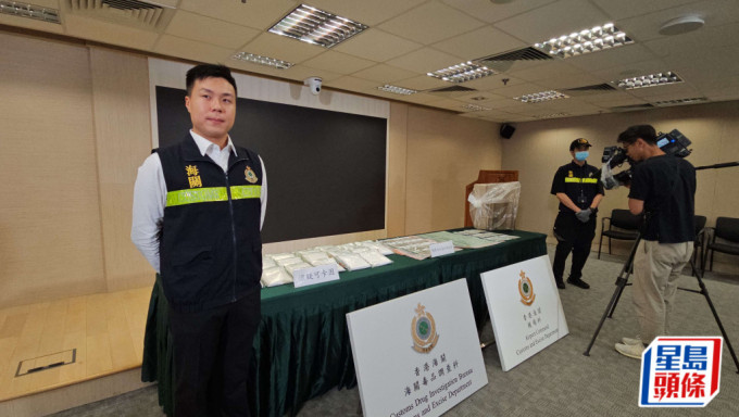 1500万元可卡因僞装成大菜粉 吉隆坡来港女子机场被捕 近3年最大宗。徐裕民摄