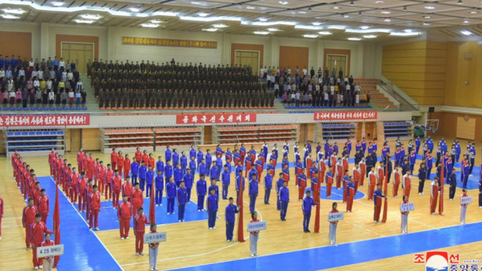 北韩全国运动会昨日开幕。朝中社