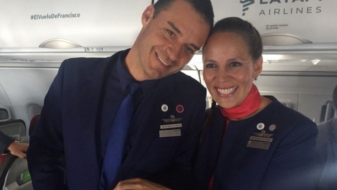 41岁空少埃洛里加（Carlos Ciuffardi Elorriga）及39岁空姐鲁伊斯（Paula Podest Ruiz）。(网图)