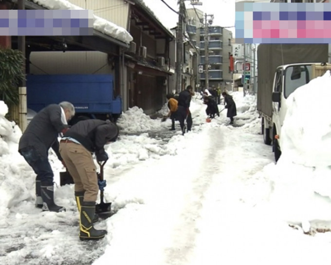 福井县积雪厚度为2.78米。网图