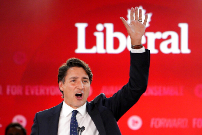 加拿大總理杜魯多再次組成少數政府。AP圖片