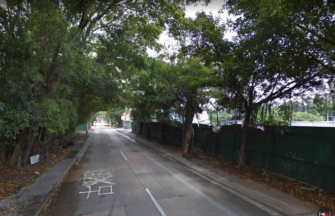 落马洲古洞路。非案发地点/Google地图街景截图