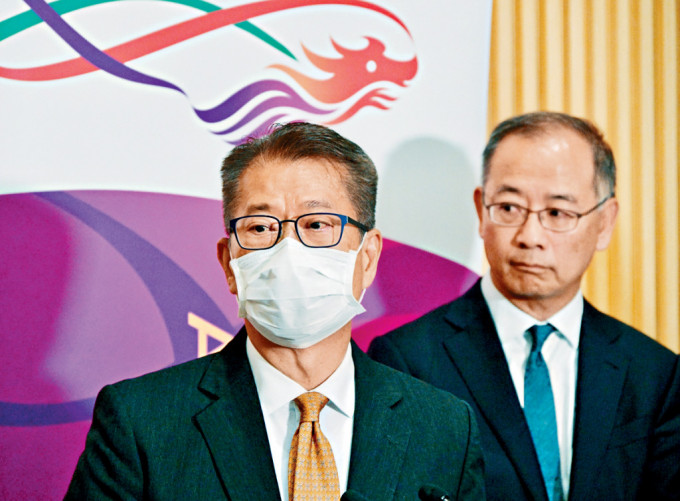 陳茂波會後見傳媒時表示，中證監上月公布5項措施有助推動香港證券市場進一步發展。