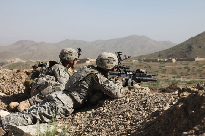阿富汗美軍。網上圖片