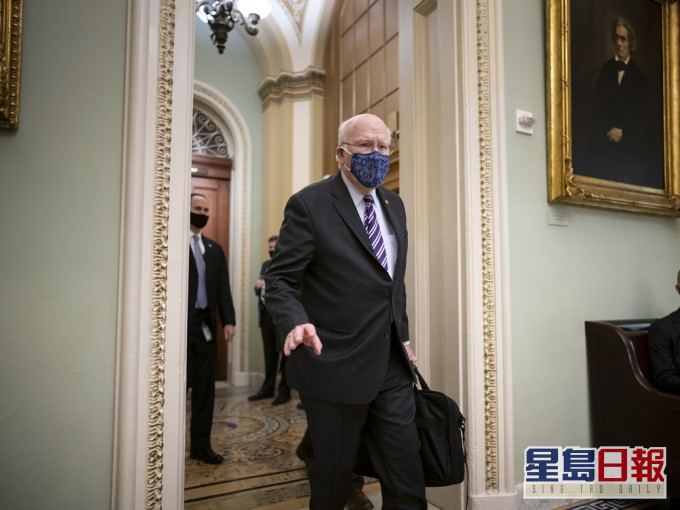 他的發言人卡爾說,醫生替萊希完成全面檢查後,批准他出院回家休息。AP圖片