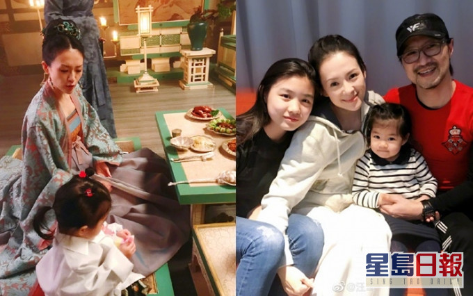 汪峰3年前帶兩女探章子怡班,稱照片是他們家人的美好記憶。