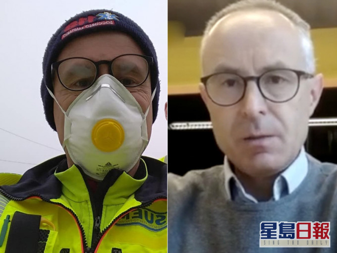 曾身為護士的阿索洛市市長Mauro Migliorini,已回到醫院抗疫一線工作。(網圖)