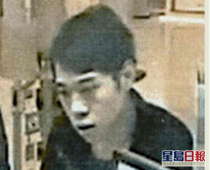 警方發出CCTV截圖追緝男騙徒 。圖:警方提供