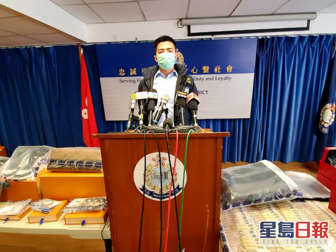 雲天星督察講述案情。林思明攝