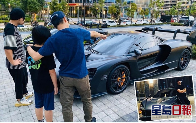 林志穎帶兒子Kimi賞車,踼爆車主係周杰倫。