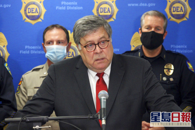 司法部長巴爾(William Barr)擬控告示威者「煽動叛亂」。AP