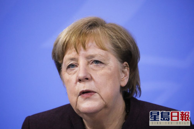 德國總理默克爾宣布現有的封城防疫措施至3月7日。AP圖片