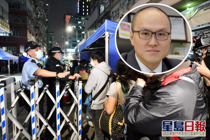 曾祈殷指突襲式封鎖,是希望減少區內居民提前離開。資料圖片