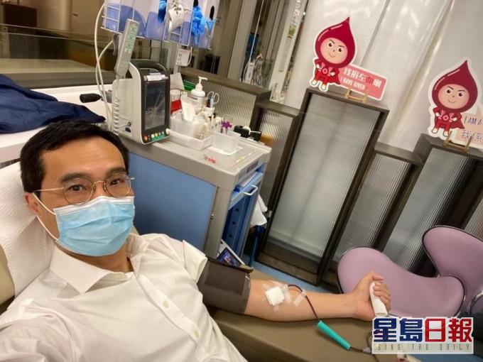 陸志聰呼籲市民捐血,拯救他人生命。相片來源:香港紅十字會輸血服務中心