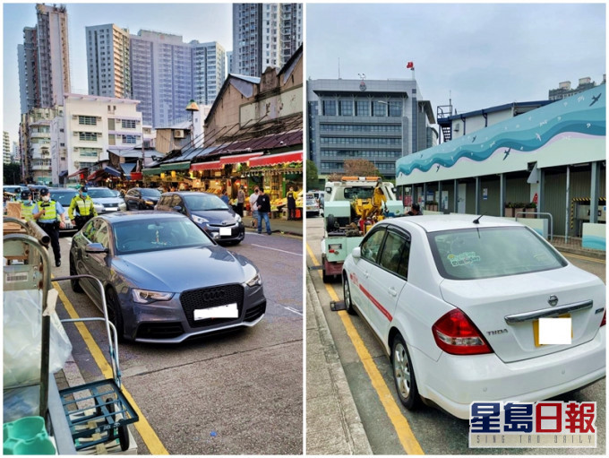 警方在行动中发出1,061张定额罚款通知书,并拖走两辆对交通造成严重阻塞的车辆。警方图片