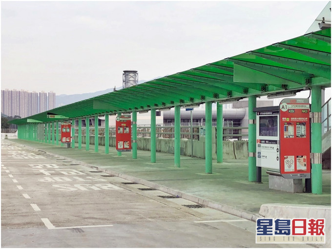 位於屯門赤鱲角隧道公路的巴士轉乘站。資料圖片