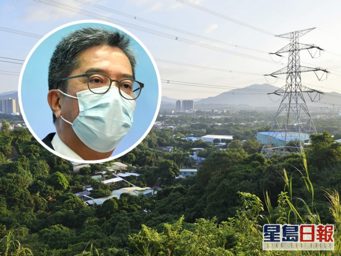 發展局局長黃偉綸(小圖)指,北部都會區願景計畫改變本港「南重北輕」的舊有發展觀念。資料圖片