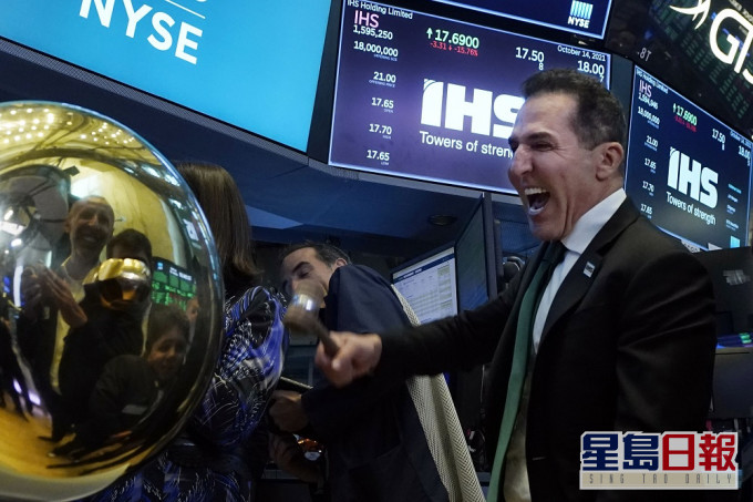 美股全面造好。AP圖片