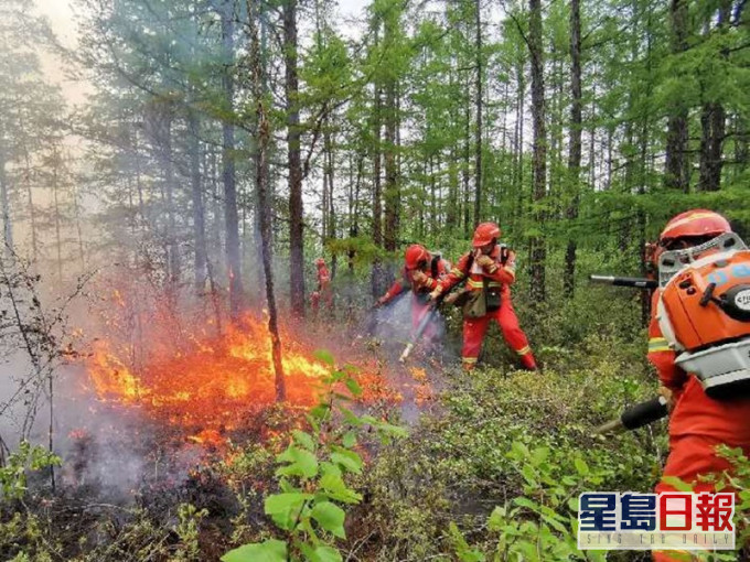 大興安嶺3天發生8宗森林大火。新華社
