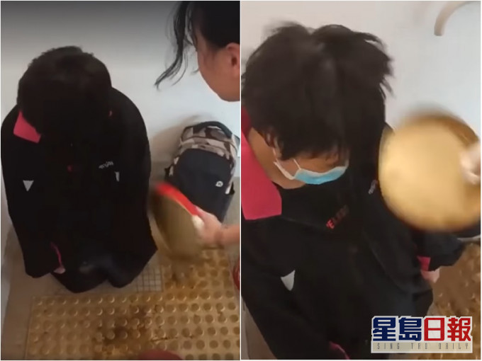德貞女子中學學生疑被欺凌。片段截圖