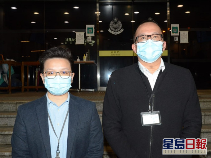 荃灣警區助理指揮官(刑事)吳德南。(右)