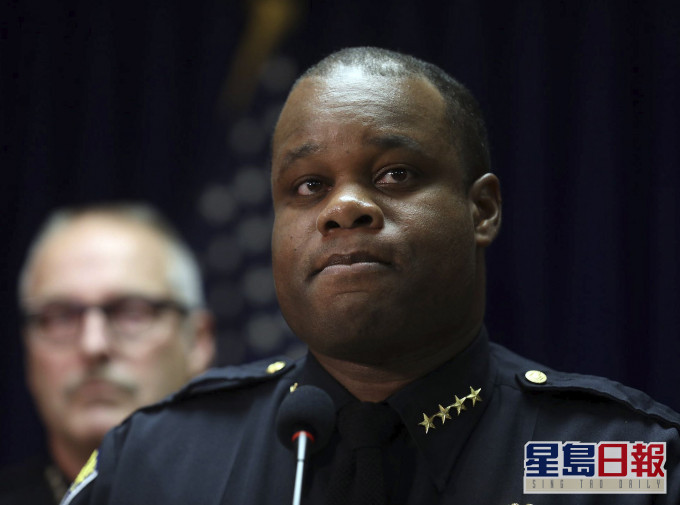 黑人警察總長辛格爾特里被革職。AP資料圖片