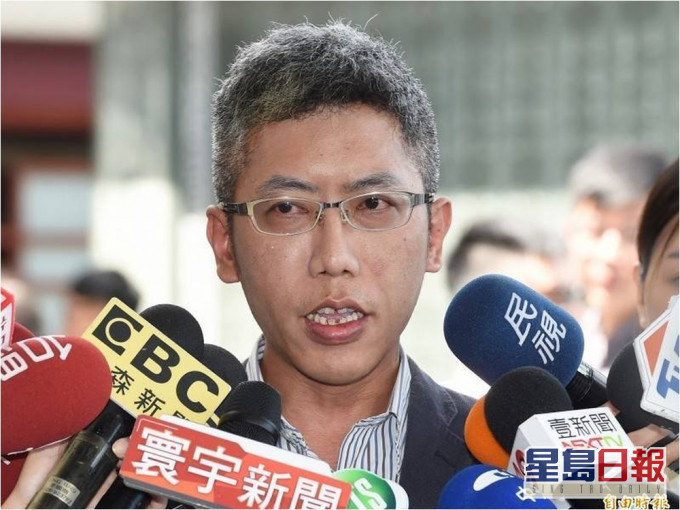 台灣的前總統府發言人丁允恭被彈劾。網圖