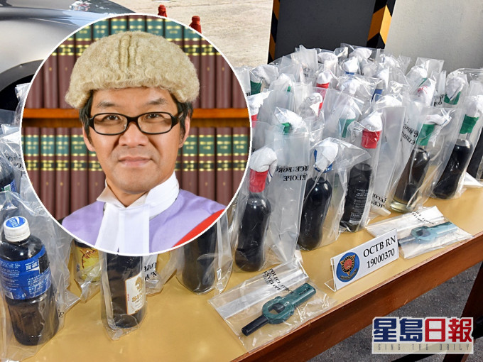 郭伟健(小图)原定今审理一宗藏汽油弹案,但被换走。资料图片