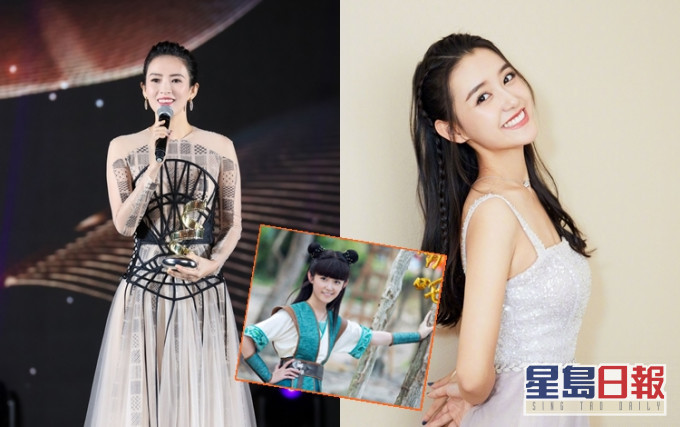 章子怡师妹蒋依依（右）由童星出身，在新剧中扮哪吒，极具话题性。