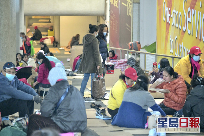 劳工处呼吁外佣接受新冠病毒检测。资料图片