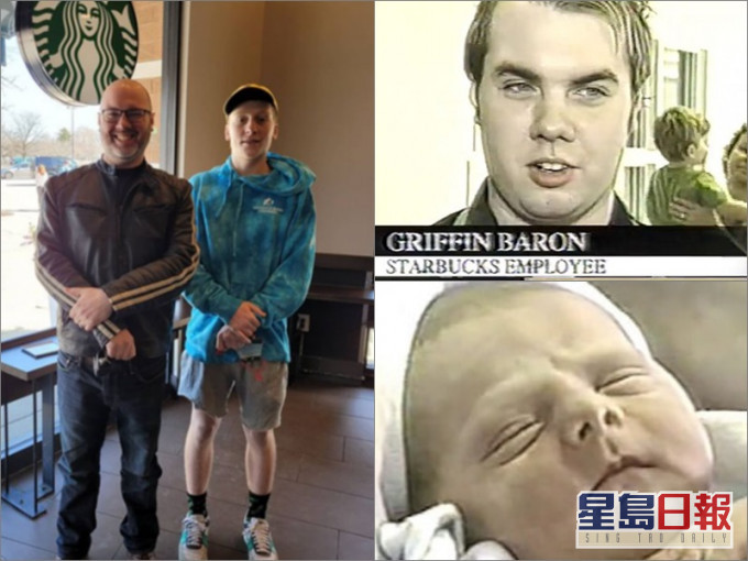 (左圖)巴倫與星巴克之嬰重遇。網圖