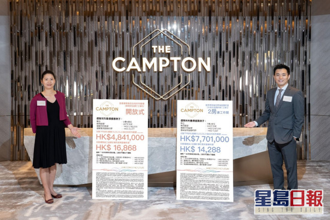 The Campton開價,折實每呎16411元。
