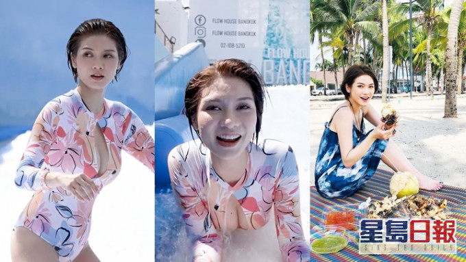 张沛乐拍《重新出发》泰国篇，懒理身材走样，食咗先减。