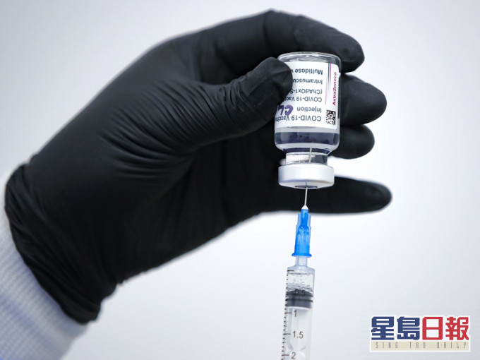 台灣在上月開始阿斯利康疫苗的接種計畫。AP圖片