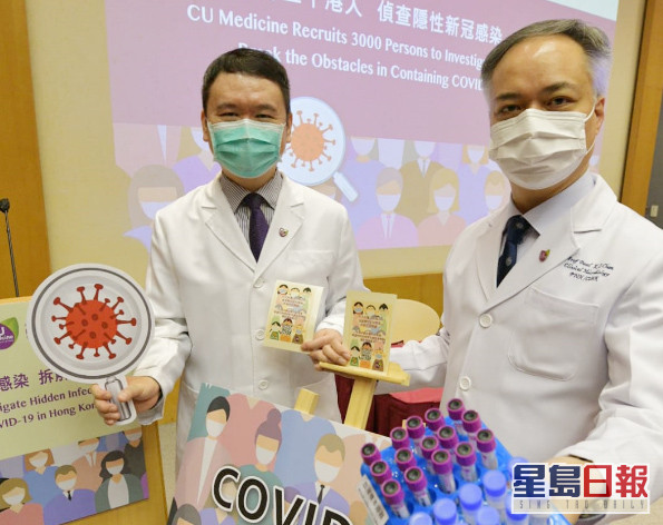 中大醫學院開展新型冠狀病毒隱性感染研究，招募3000港人。