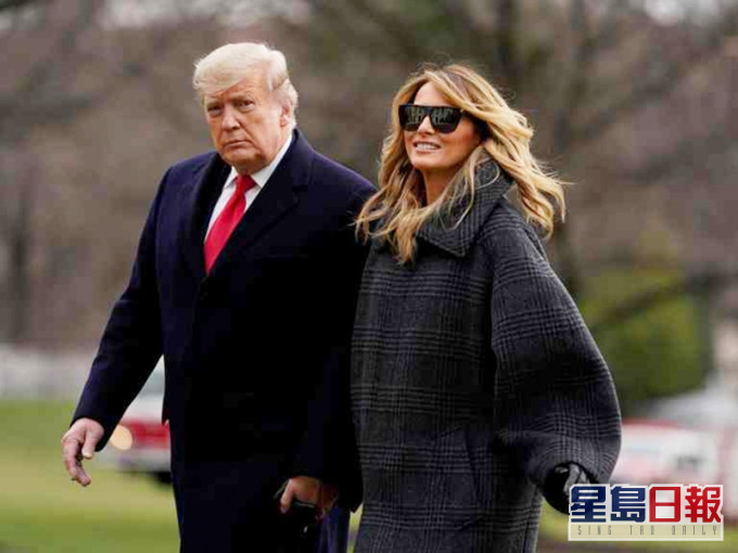 美国有线新闻网络(CNN)及民意调查机构 SSRS联合进行民调,结果显示梅拉尼娅(右)现时的民望只有42%。AP图片