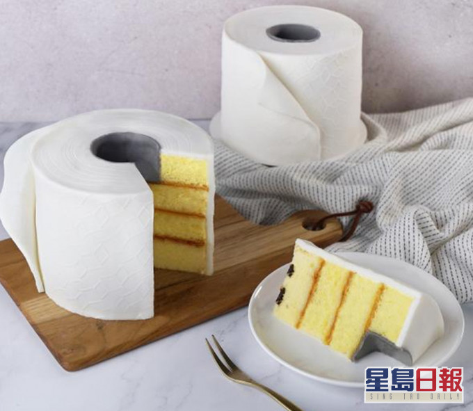 圣安娜厕纸蛋糕造型逼真。网图