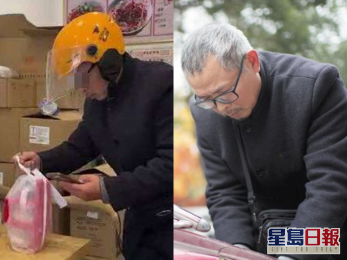 54岁爸爸每天送12小时外卖养家糊口。