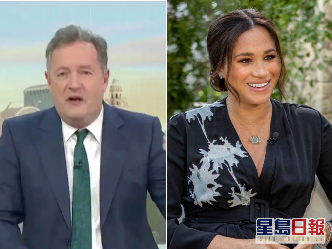著名主持人摩根(左),狠批梅根(右)做戲。AP圖片/網圖