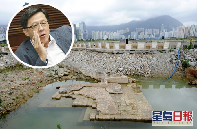建築署指特意用遺蹟形式凸顯「滄桑味」,何君堯批「一堆爛石」。 資料圖片