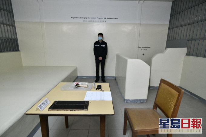 警方今早安排传媒参观新屋岭扣留中心。