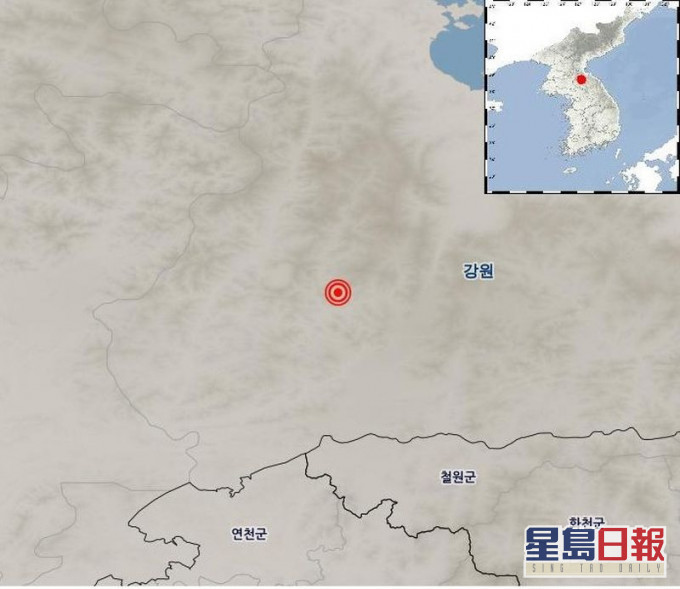 南韓氣象廳網頁截圖