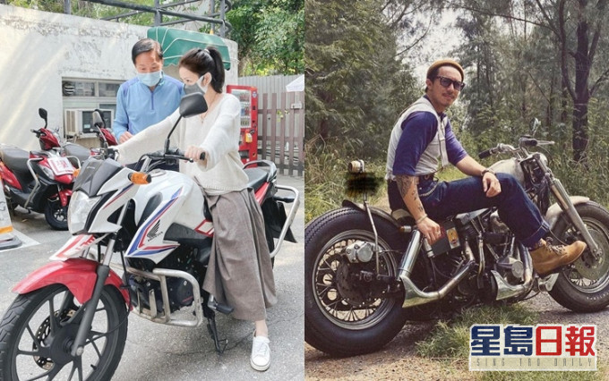 期待Kay考獲電單車牌後著啱衫,同老公一齊開電單車出遊。