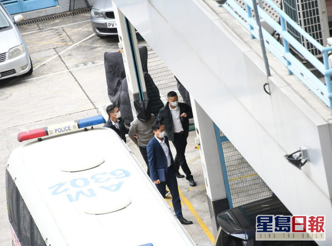 部分男疑犯。